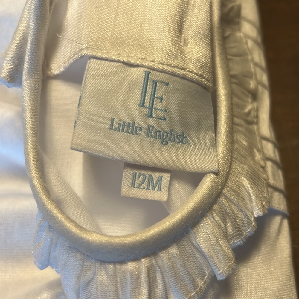 Little English New with Tags White Formal/ Special Occasion Bubble - Picture 5 of 7
